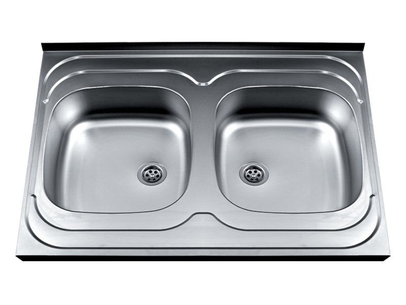 Nasadna dvodelna inox EKO sudopera