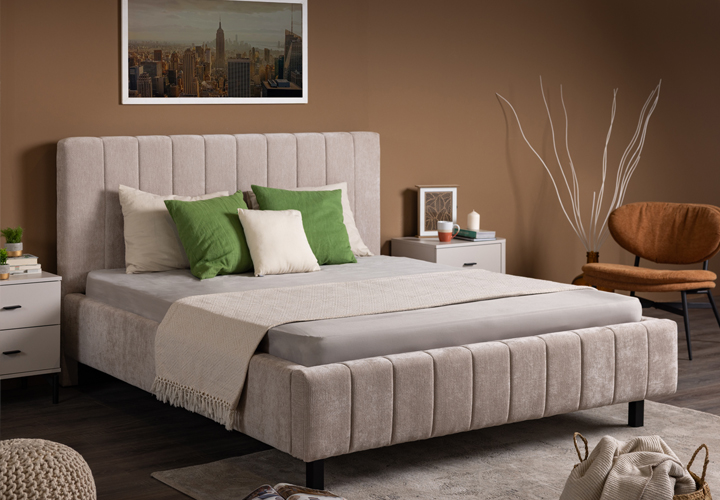 Tapacirani bračni krevet za moderan ambijent spavaće sobe